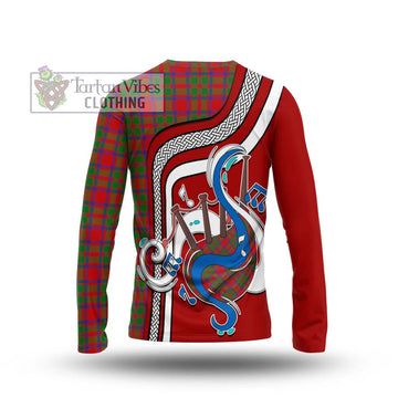 MacKintosh (McKintosh) Tartan Long Sleeve T-Shirt with Epic Bagpipe Style