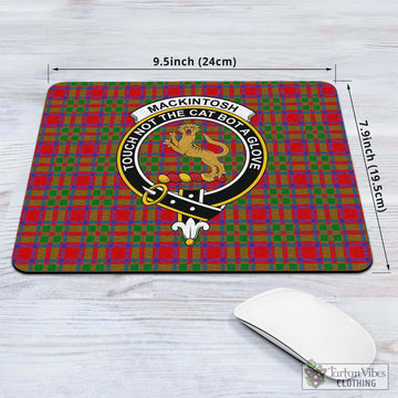MacKintosh (McKintosh) Tartan Mouse Pad with Family Crest - Tartan Vibes Clothing