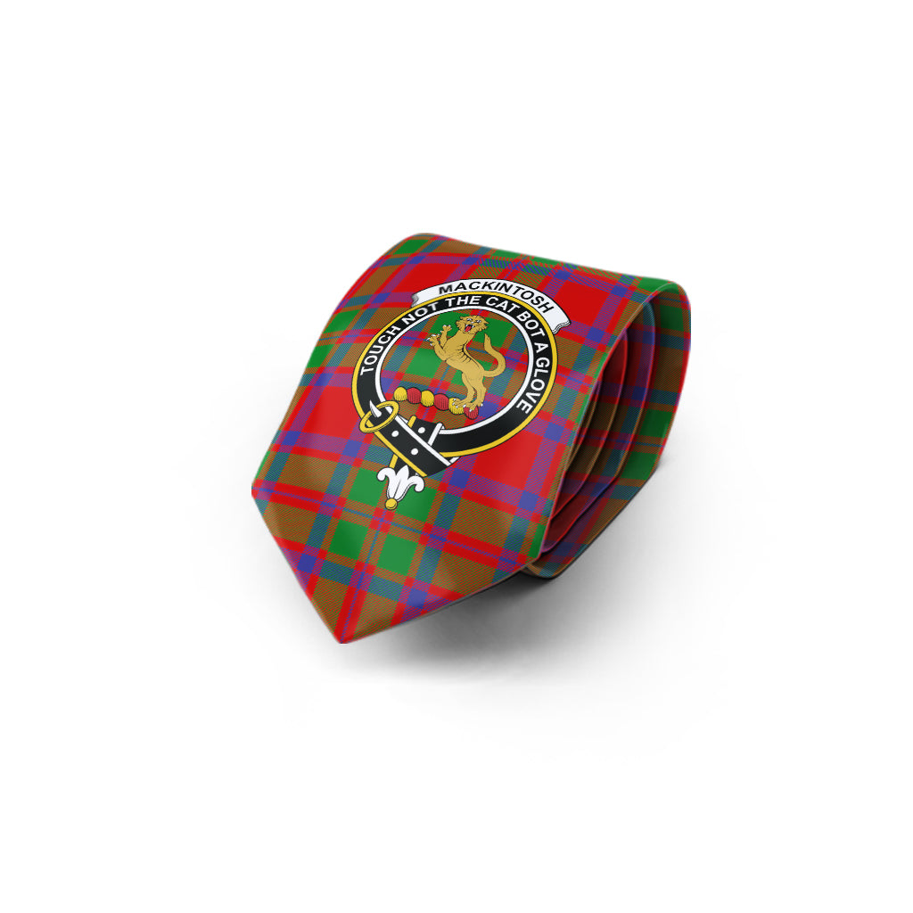 MacKintosh (McKintosh) Tartan Classic Necktie with Family Crest - Tartan Vibes Clothing