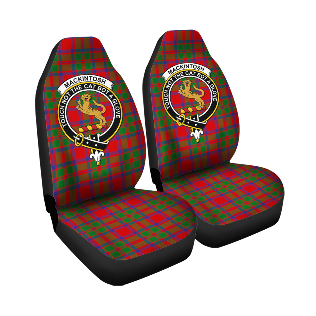 MacKintosh Modern Tartan Car Seat Cover with Family Crest - Tartanvibesclothing