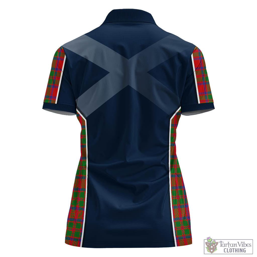 MacKintosh (McKintosh) Tartan Women's Polo Shirt with Family Crest and Lion Rampant Vibes Sport Style - Tartan Vibes Clothing
