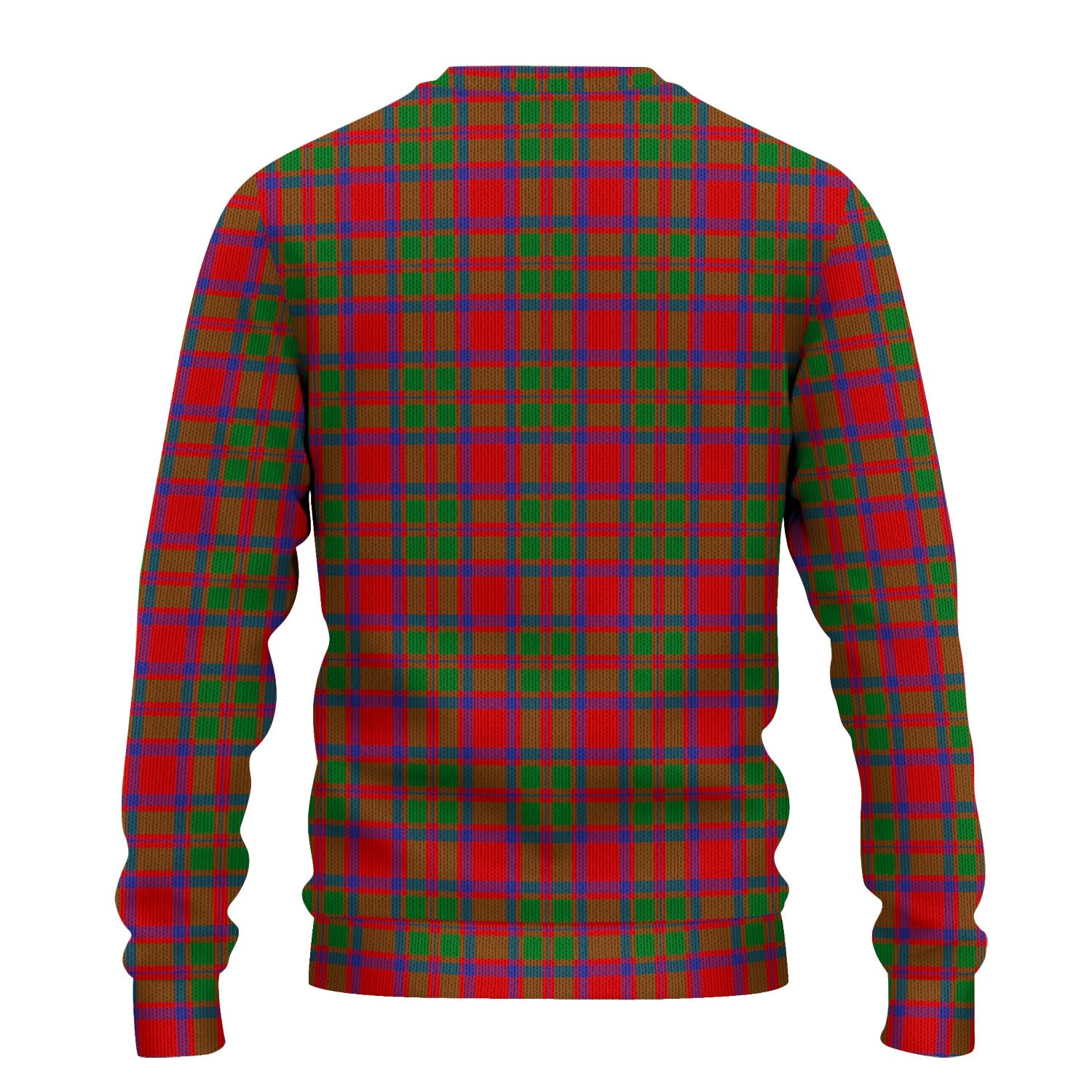 MacKintosh Modern Tartan Knitted Sweater with Family Crest - Tartanvibesclothing