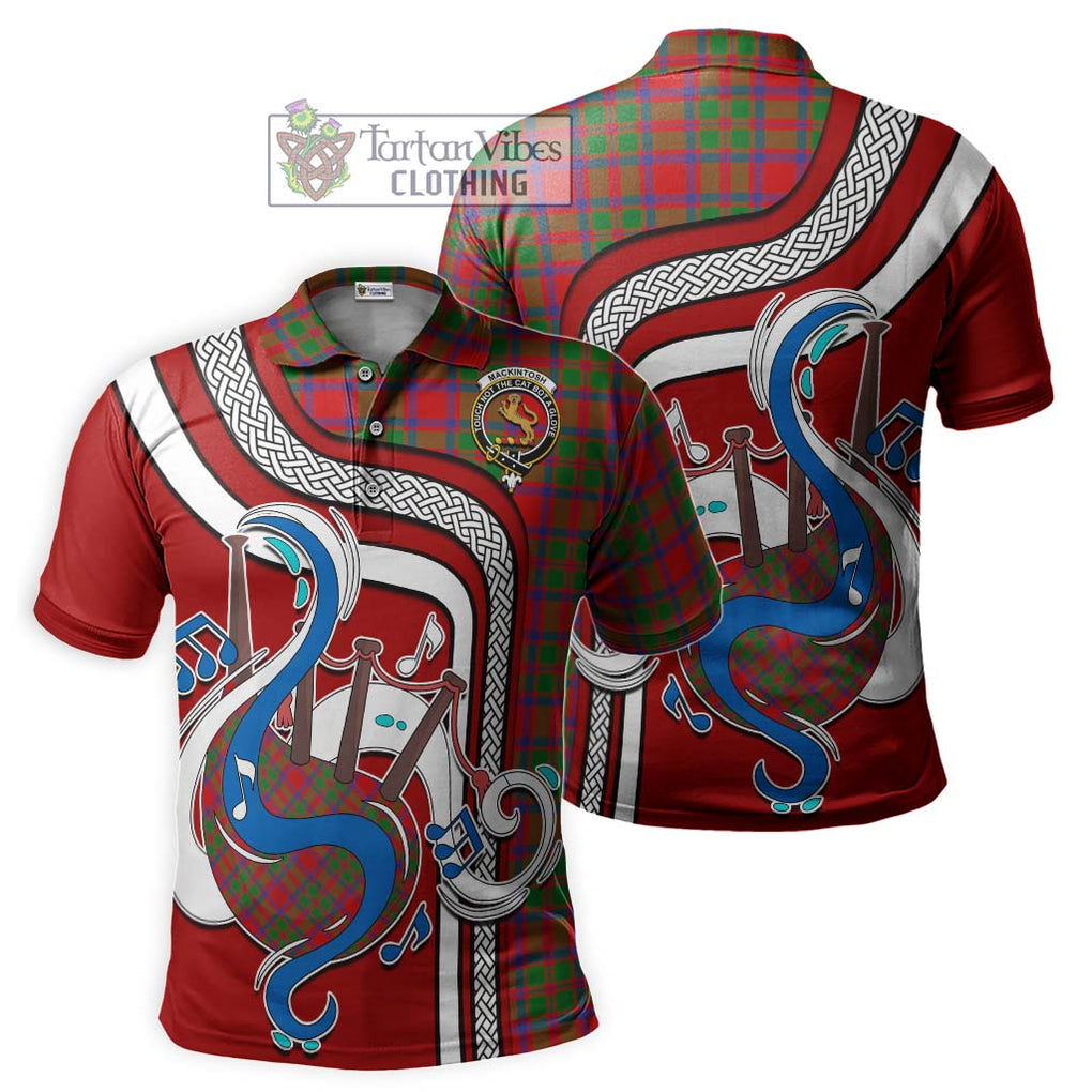 Tartan Vibes Clothing MacKintosh Modern Tartan Polo Shirt with Epic Bagpipe Style