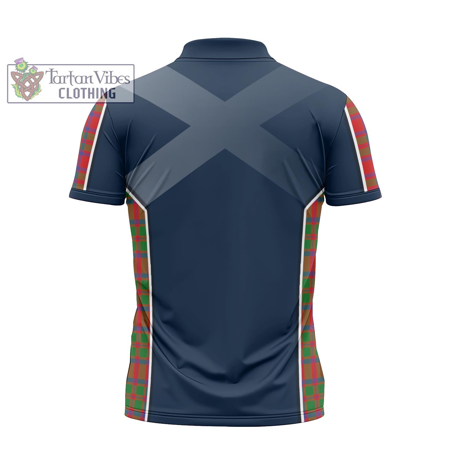 MacKintosh (McKintosh) Tartan Zipper Polo Shirt with Family Crest and Lion Rampant Vibes Sport Style - Tartan Vibes Clothing