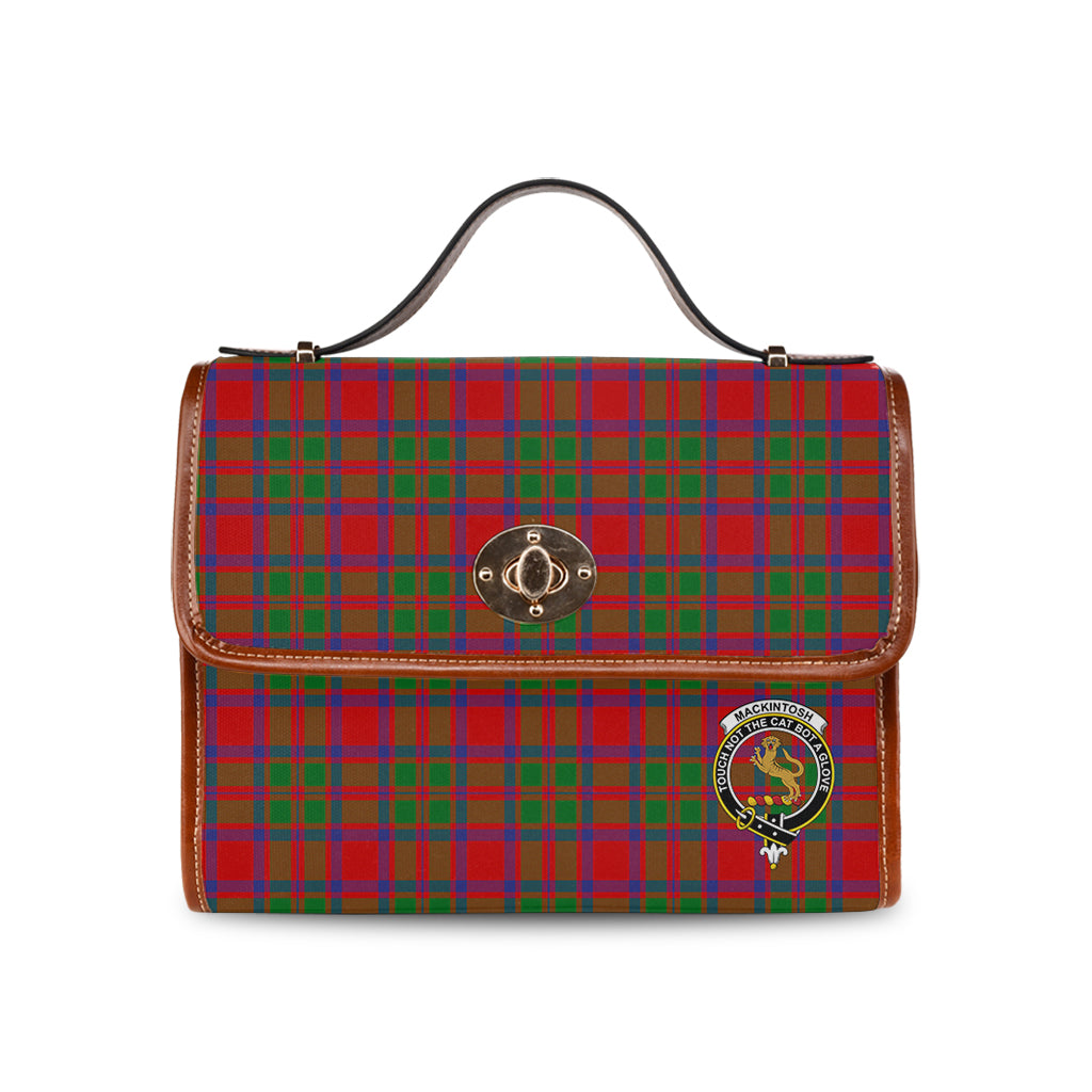 MacKintosh (McKintosh) Tartan Waterproof Canvas Bag with Family Crest - Tartan Vibes Clothing