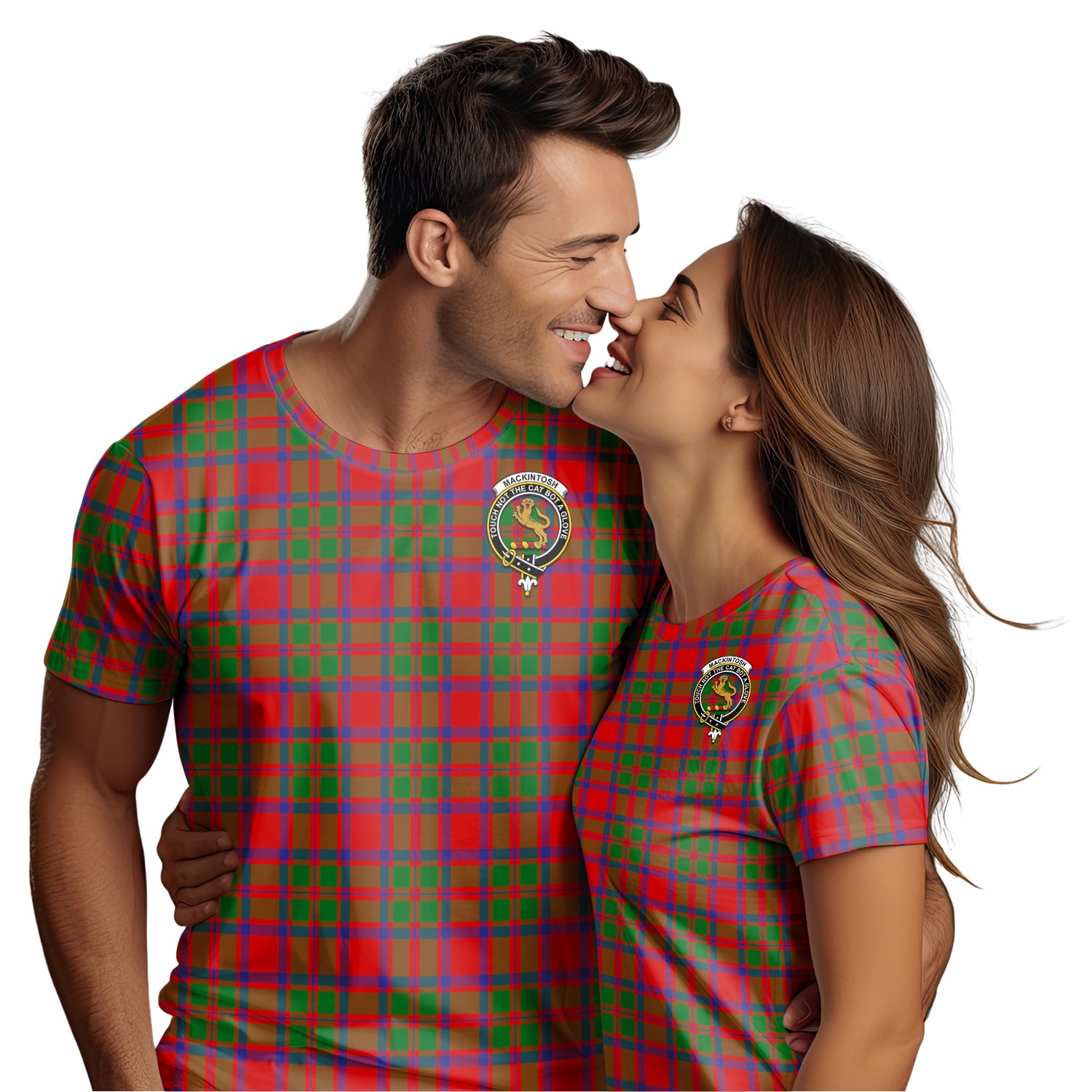 MacKintosh (McKintosh) Tartan T-Shirt with Family Crest - Tartan Vibes Clothing