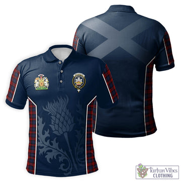 MacLachlan (McLachlan) Tartan Men's Polo Shirt with Family Crest and Scottish Thistle Vibes Sport Style