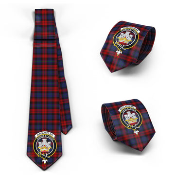 MacLachlan (McLachlan) Tartan Classic Necktie with Family Crest