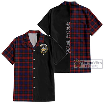 MacLachlan (McLachlan) Tartan Hawaiian Shirt with Family Crest and Half Of Me Style