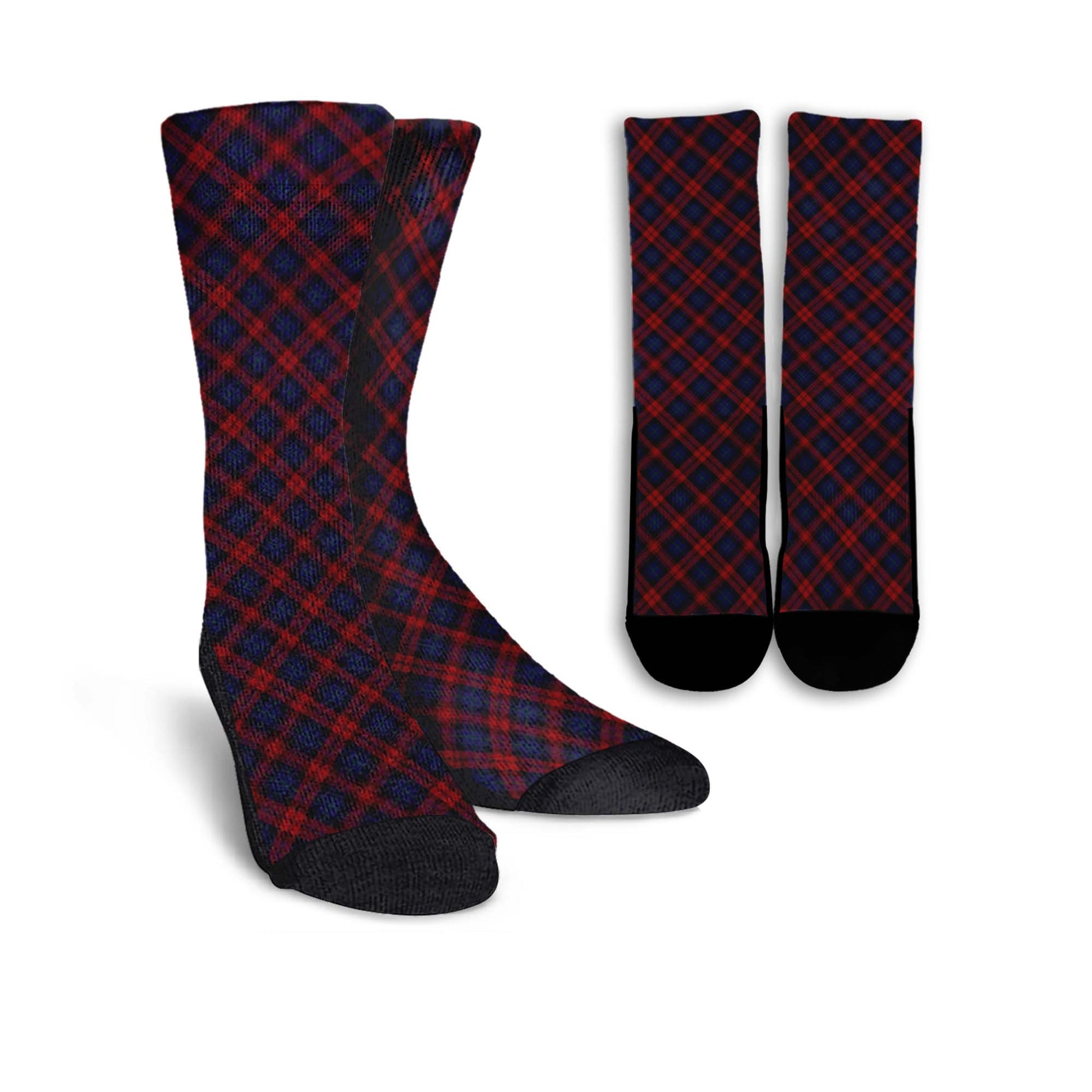 MacLachlan Tartan Crew Socks Cross Tartan Style - Tartanvibesclothing