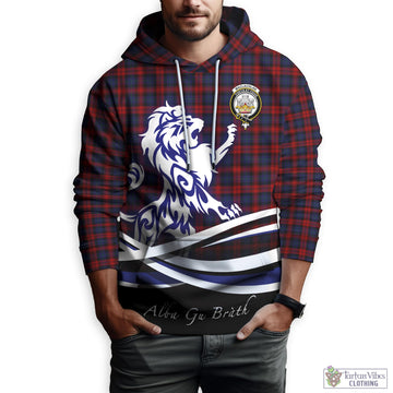 MacLachlan (McLachlan) Tartan Hoodie with Alba Gu Brath Regal Lion Emblem Zip Hoodie - Tartan Vibes Clothing