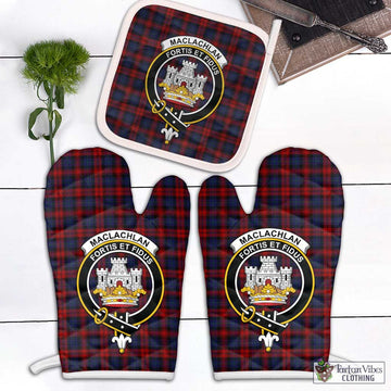 MacLachlan (McLachlan) Tartan Combo Oven Mitt & Pot-Holder with Family Crest Combo 1 Oven Mitt & 1 Pot-Holder White - Tartan Vibes Clothing