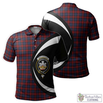 MacLachlan (McLachlan) Tartan Men's Polo Shirt with Family Crest Circle Style Kid - Tartan Vibes Clothing