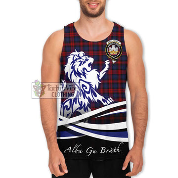 MacLachlan (McLachlan) Tartan Men's Tank Top with Alba Gu Brath Regal Lion Emblem Men - Tartanvibesclothing Shop
