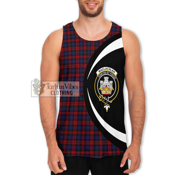 MacLachlan (McLachlan) Tartan Men's Tank Top with Family Crest Circle Style Men - Tartan Vibes Clothing