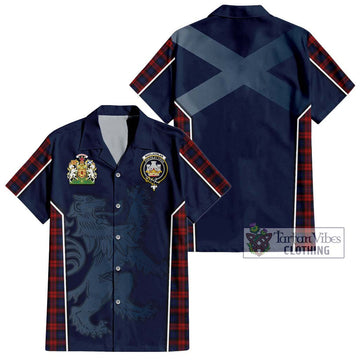 MacLachlan (McLachlan) Tartan Hawaiian Shirt with Family Crest and Lion Rampant Vibes Sport Style