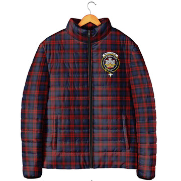 MacLachlan Tartan Padded Jacket with Family Crest