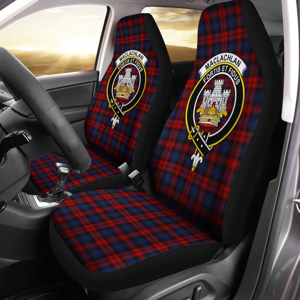 MacLachlan Tartan Car Seat Cover with Family Crest One Size - Tartanvibesclothing