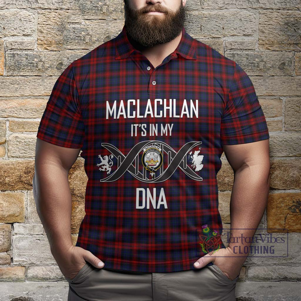 MacLachlan (McLachlan) Tartan Polo Shirt with Family Crest DNA In Me Style Kid - Tartanvibesclothing Shop