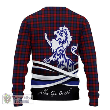 MacLachlan (McLachlan) Tartan Knitted Sweater with Alba Gu Brath Regal Lion Emblem - Tartanvibesclothing Shop