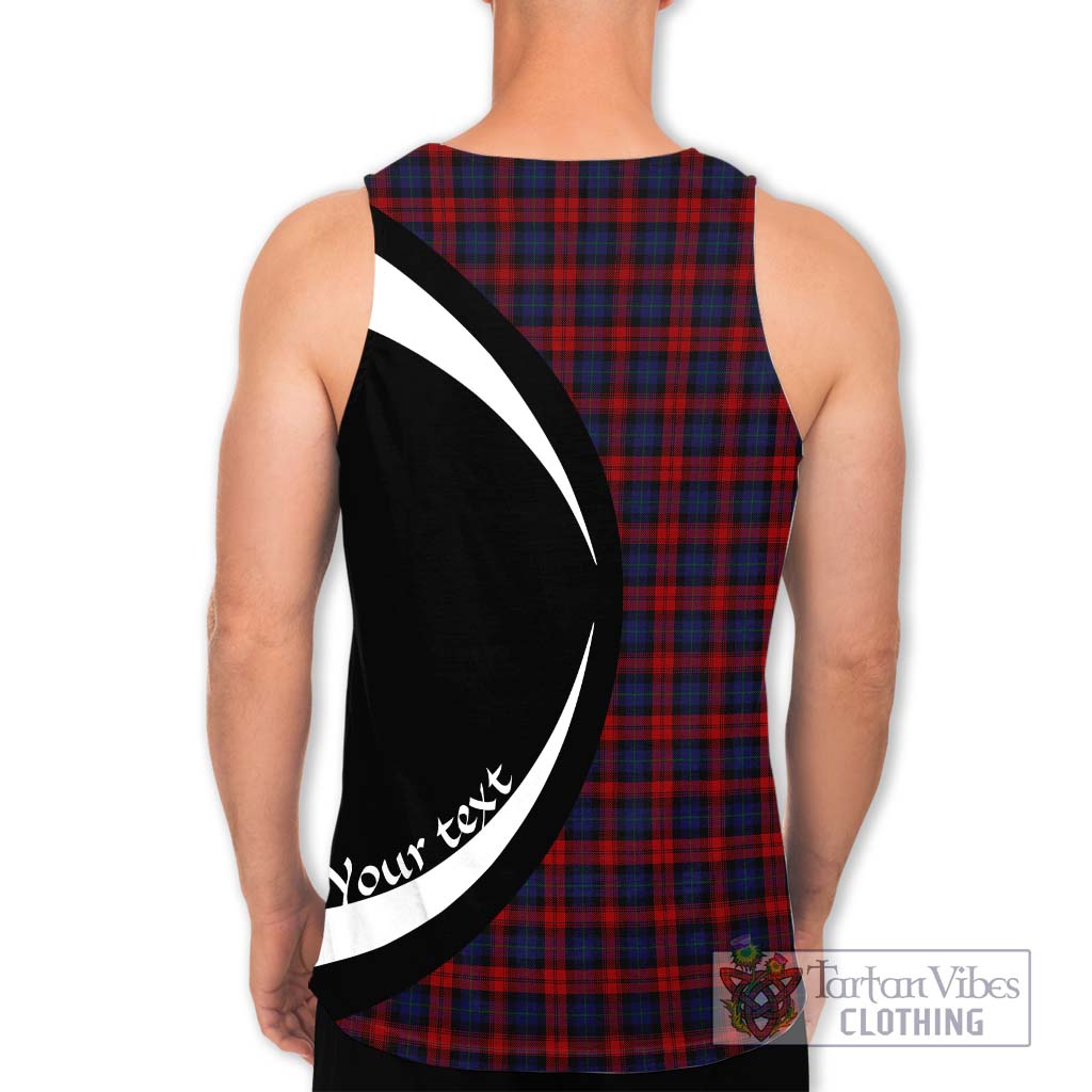 MacLachlan (McLachlan) Tartan Men's Tank Top with Family Crest Circle Style - Tartan Vibes Clothing