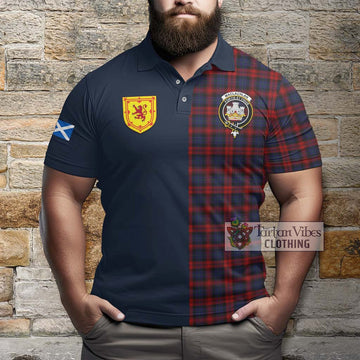 MacLachlan (McLachlan) Tartan Polo Shirt Alba with Scottish Lion Royal Arm Half Style