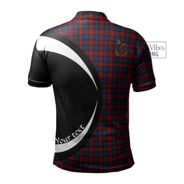 MacLachlan (McLachlan) Tartan Men's Polo Shirt with Family Crest Circle Style - Tartan Vibes Clothing