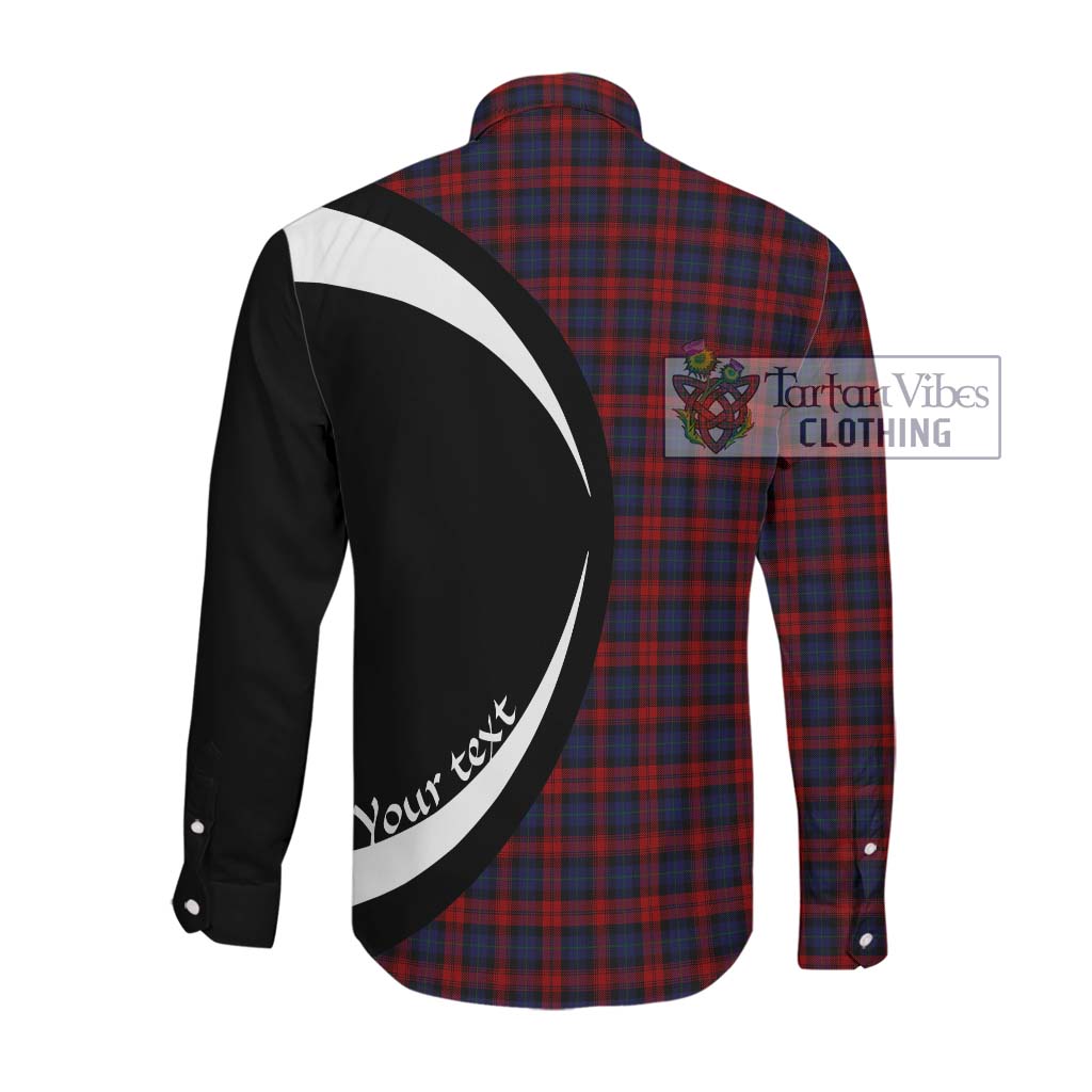 MacLachlan (McLachlan) Tartan Long Sleeve Button Up with Family Crest Circle Style Men's Shirt - Tartan Vibes Clothing