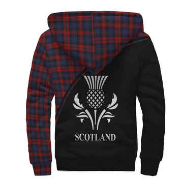 MacLachlan (McLachlan) Tartan Sherpa Hoodie with Family Crest Curve Style