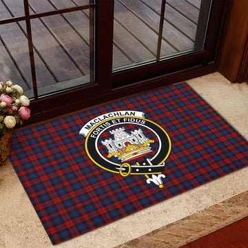 MacLachlan (McLachlan) Tartan Rubber Doormat with Family Crest