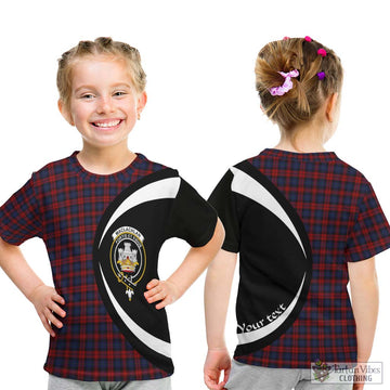 MacLachlan (McLachlan) Tartan Kid T-Shirt with Family Crest Circle Style - Tartan Vibes Clothing