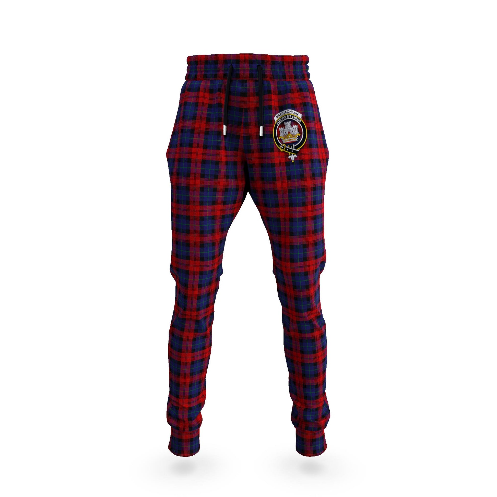 MacLachlan (McLachlan) Tartan Joggers Pants with Family Crest 5XL - Tartan Vibes Clothing