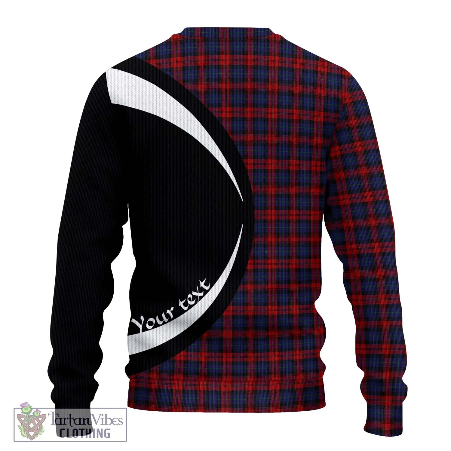 MacLachlan (McLachlan) Tartan Knitted Sweater with Family Crest Circle Style - Tartan Vibes Clothing