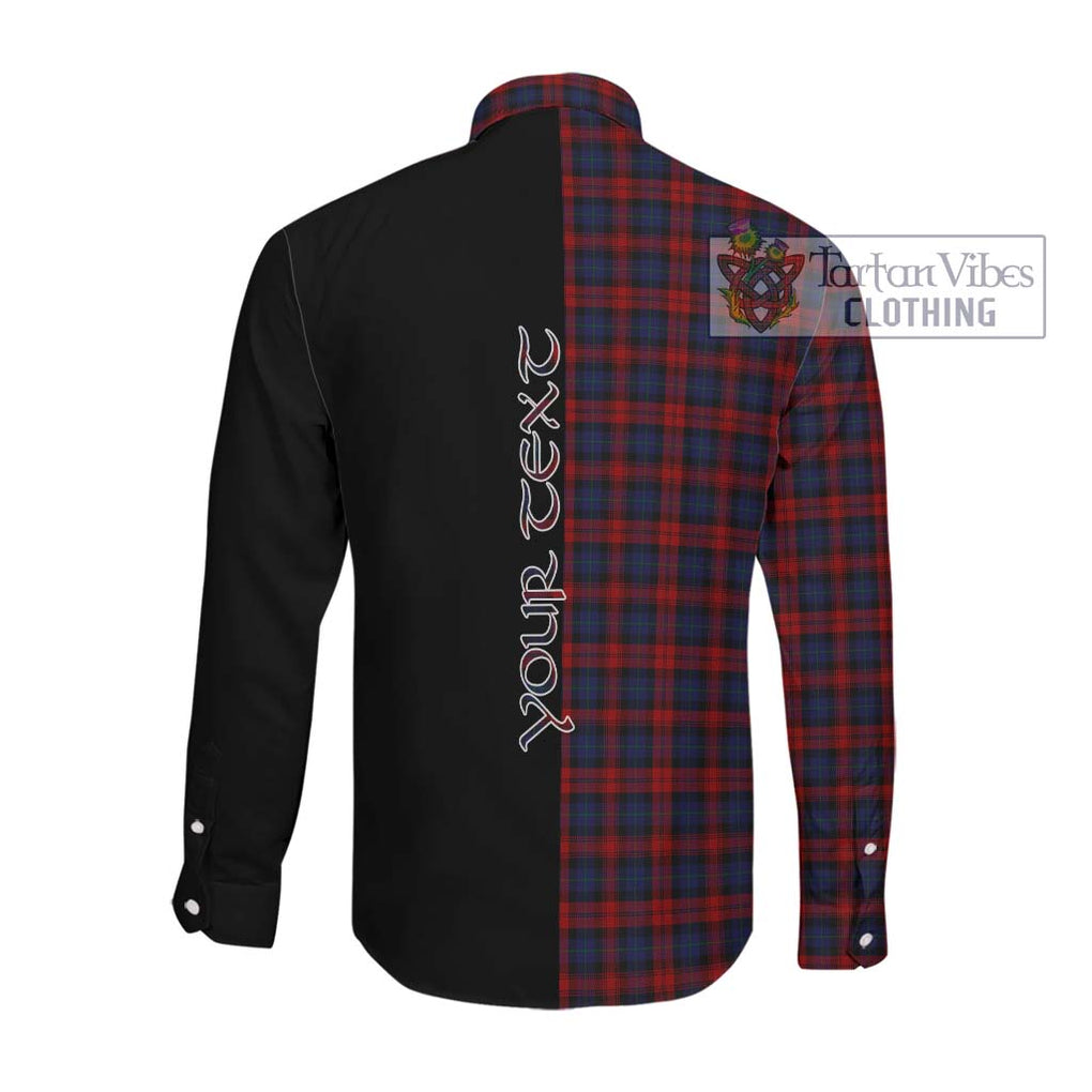 MacLachlan (McLachlan) Tartan Long Sleeve Button Shirt with Family Crest and Half Of Me Style Men's Shirt - Tartanvibesclothing Shop