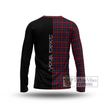 MacLachlan (McLachlan) Tartan Long Sleeve T-Shirt with Family Crest and Half Of Me Style - Tartanvibesclothing Shop