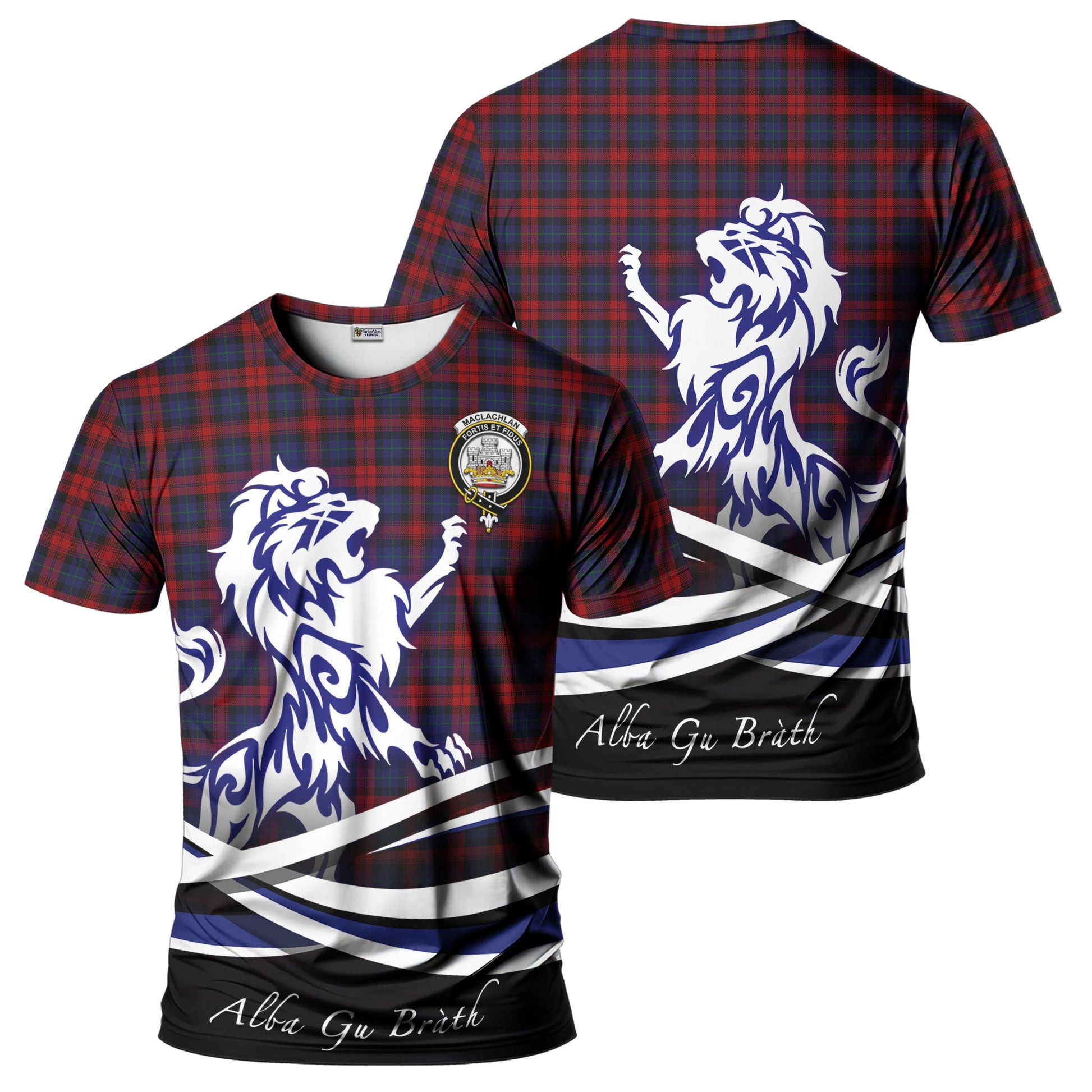 maclachlan-tartan-t-shirt-with-alba-gu-brath-regal-lion-emblem