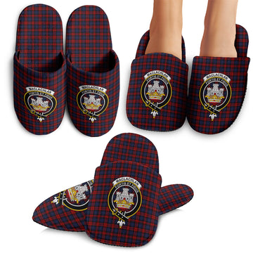 MacLachlan Tartan Home Slippers with Family Crest - Tartanvibesclothing