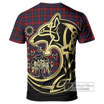 MacLachlan (McLachlan) Tartan T-Shirt with Family Crest Celtic Wolf Style - Tartan Vibes Clothing