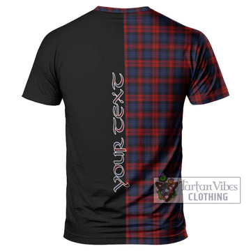 MacLachlan (McLachlan) Tartan T-Shirt with Family Crest and Half Of Me Style - Tartanvibesclothing Shop