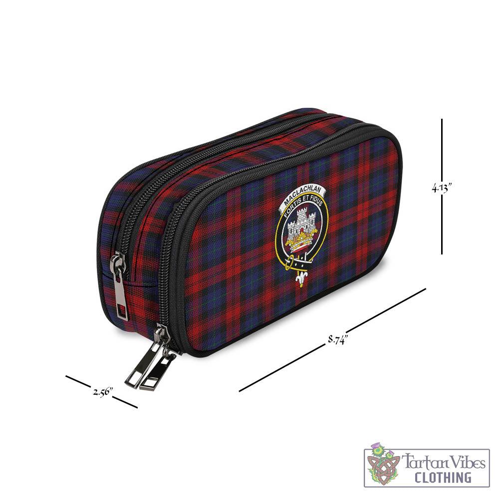 Tartan Vibes Clothing MacLachlan Tartan Pen and Pencil Case with Family Crest