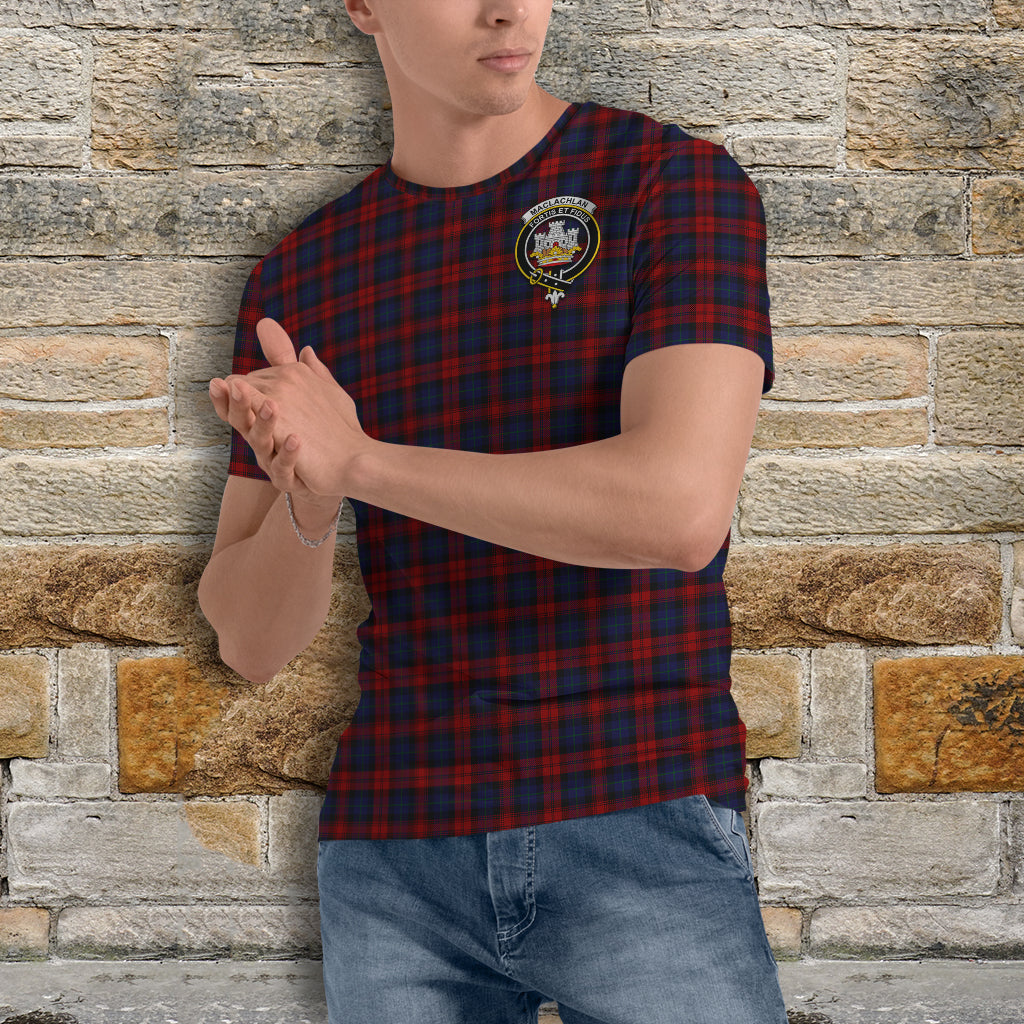 MacLachlan (McLachlan) Tartan T-Shirt with Family Crest - Tartan Vibes Clothing