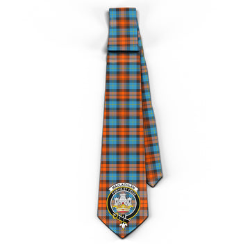 MacLachlan Ancient Tartan Classic Necktie with Family Crest