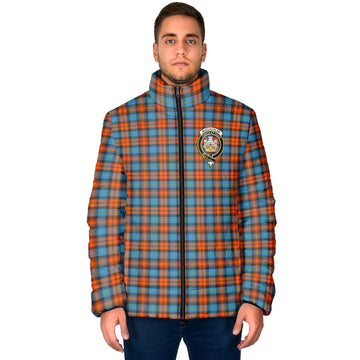 MacLachlan Ancient Tartan Padded Jacket with Family Crest
