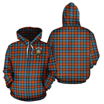 MacLachlan Ancient Tartan Hoodie with Family Crest