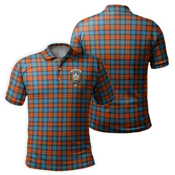 MacLachlan Ancient Tartan Men's Polo Shirt with Family Crest