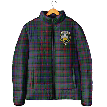 MacLachlan Hunting Tartan Padded Jacket with Family Crest