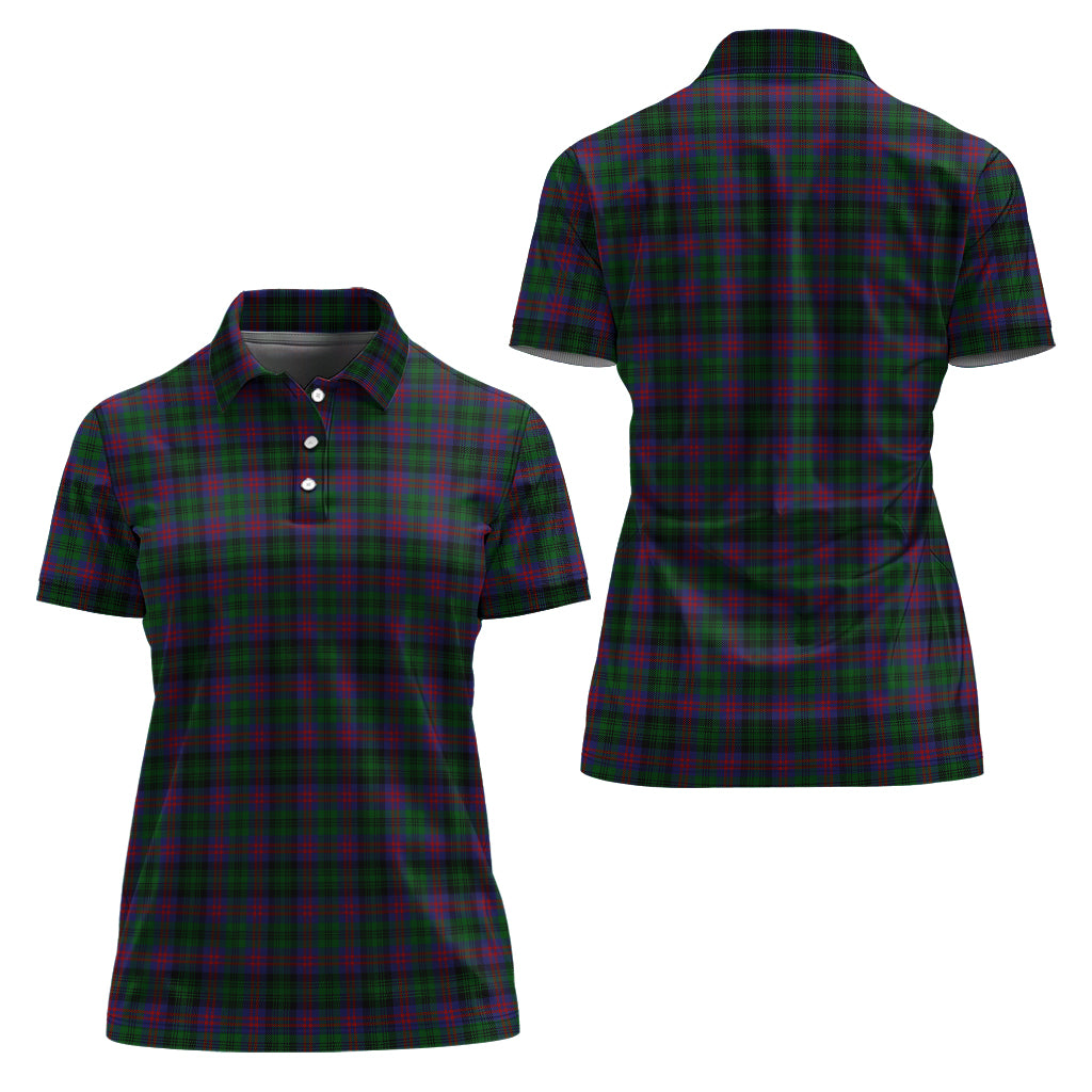 maclachlan-hunting-tartan-polo-shirt-for-women