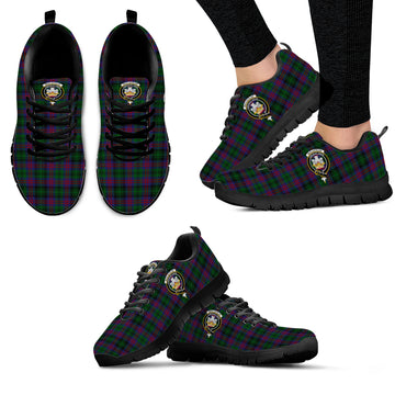 MacLachlan Hunting Tartan Sneakers with Family Crest