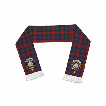 Tartan Vibes Clothing MacLachlan (McLachlan) Tartan Ruffneck Scarf with Family Crest