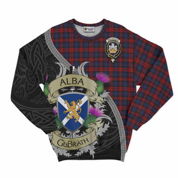 Tartan Vibes Clothing MacLachlan (McLachlan) Tartan Family Crest Sweatshirt Lion Rampant Royal Thistle Shield Celtic Inspired